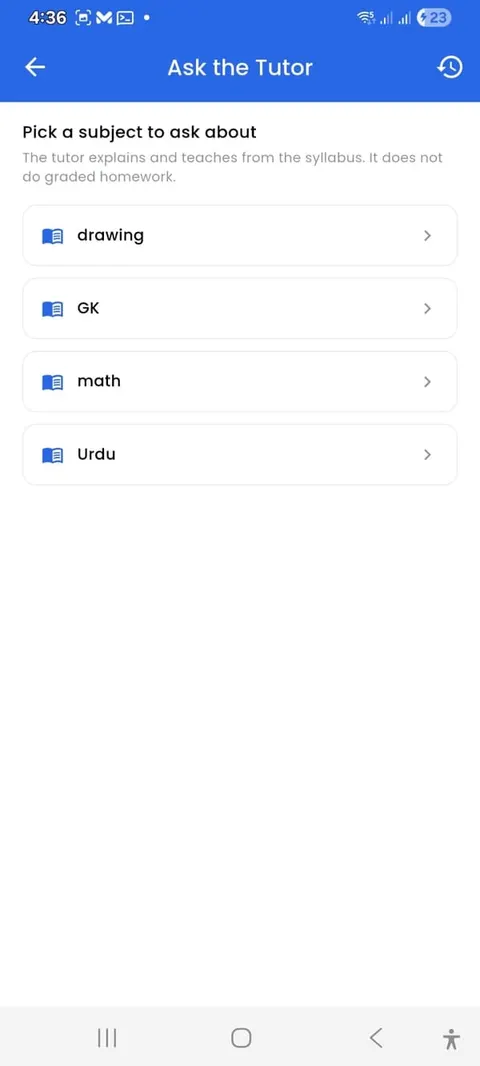 Jantrah Tech school management parent app, screen 7
